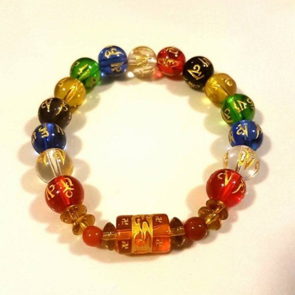 Feng Shui Mantra bracelet Blessed in Temple